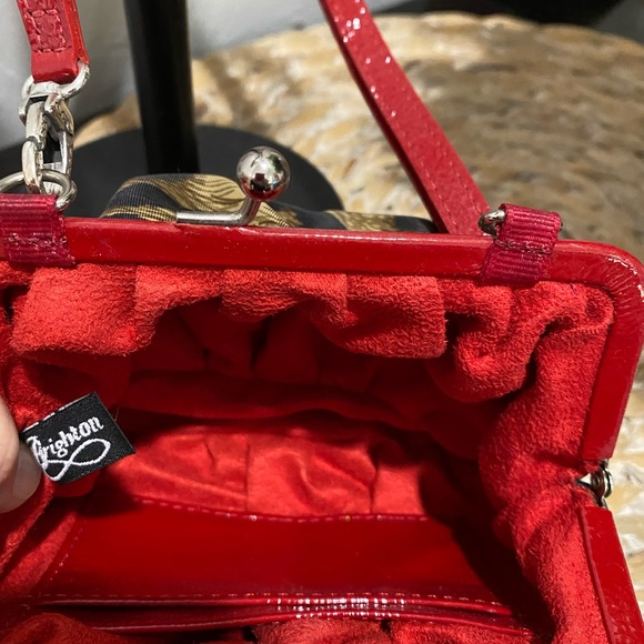 Brighton~4x5 Animal print purse with red strap. Matches my jacket that’s posted - Picture 5 of 12